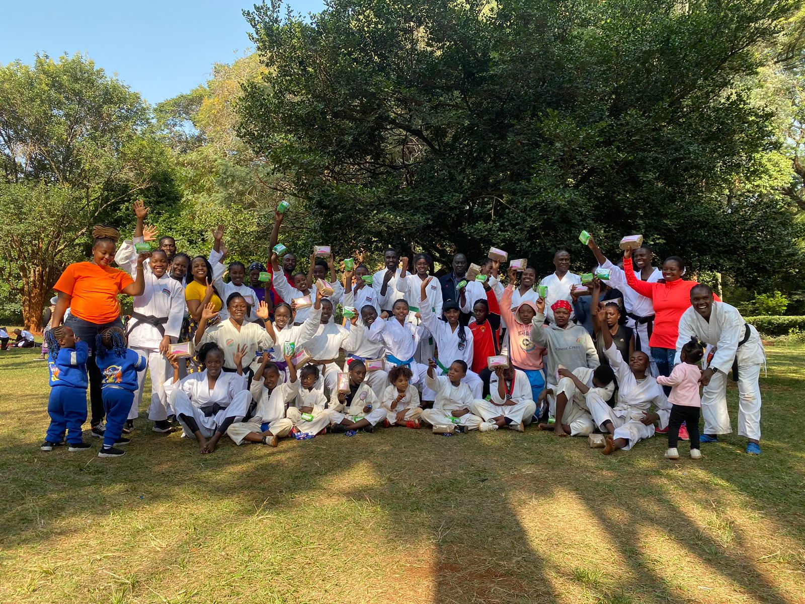 Powergirl Africa celebrates a successful day of training, mentorship, and fun.